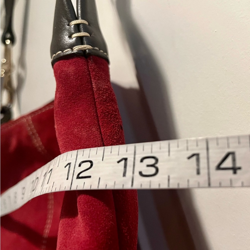 Dooney & Bourke red suede bag - Picture 12 of 16